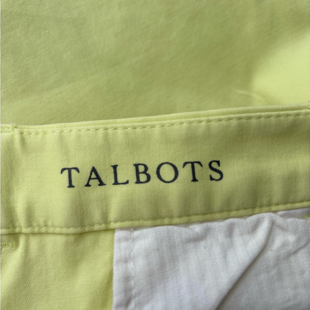 Talbots Lemon Yellow Straight Leg Ankle Pants, Size: 6 - Picture 5 of 7